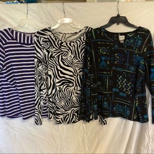 Chicos, Lot of 3, Size 2 shirts